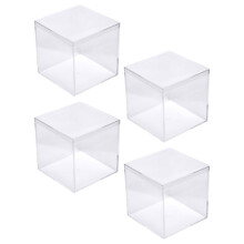 Lot de 4 boîtes à bonbons, cadeaux de Noël, boîtes de rangement pour gâteaux de mariage et cupcakes, emballage inclus