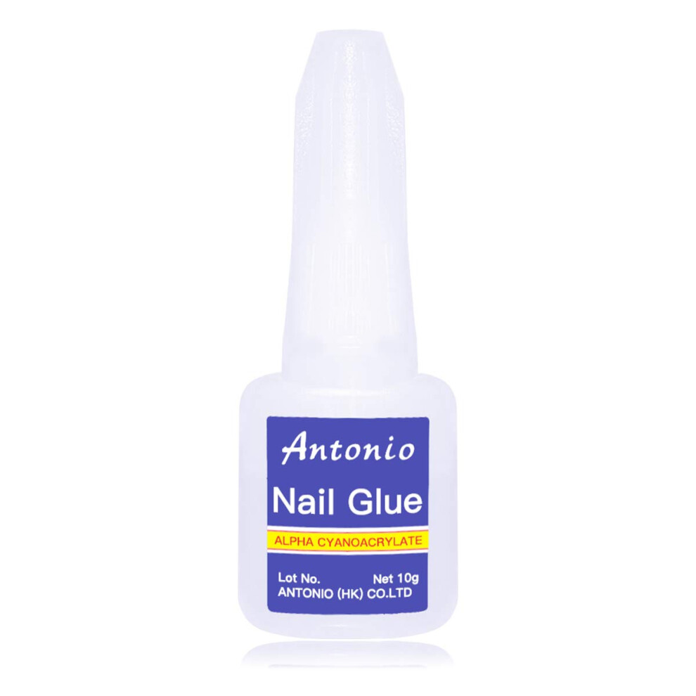 Nail Glue with Brush for False Nails Acrylic Nail Glue Fast Bonding LongLasting Hold Water Resistant