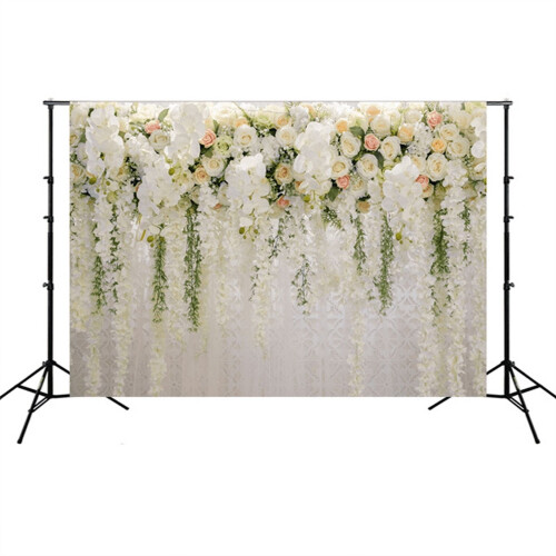 ckepdyeh Πολυλειτουργικός Τοίχος Λουλουδιών 210X150cm Φόντο Φωτογραφίας με 2
