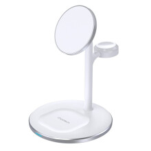 Stáisiún Muirir Choetech3-in-1 atá comhoiriúnach le iPhone13.12.14, AirPods Pro, Apple Watch (T585-F) Dubh