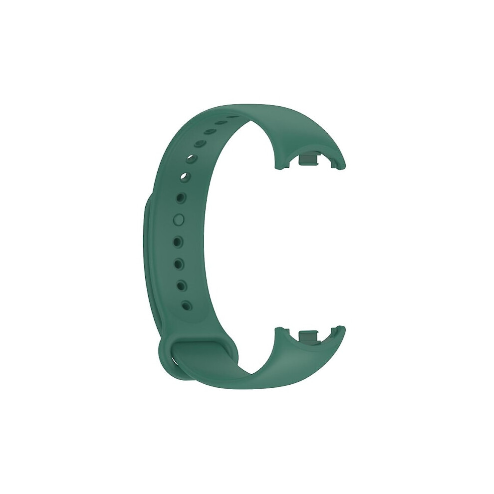 Adjustable Silicone Strap For Mi Band 8 Smartwatch Bracelet Wristband Belt Loop Meditation Green 9773935646582