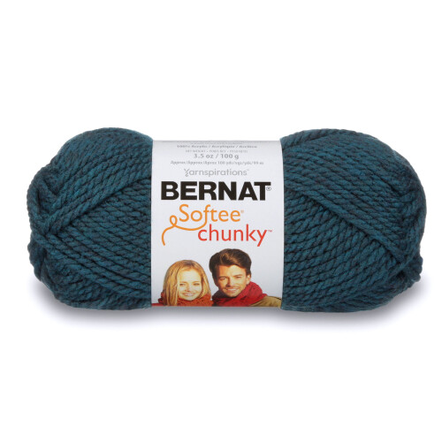(3-pack) BERNAT SOFTEE CHUNKY GAREN (100 g/3,5 oz), TURKOOIS 1