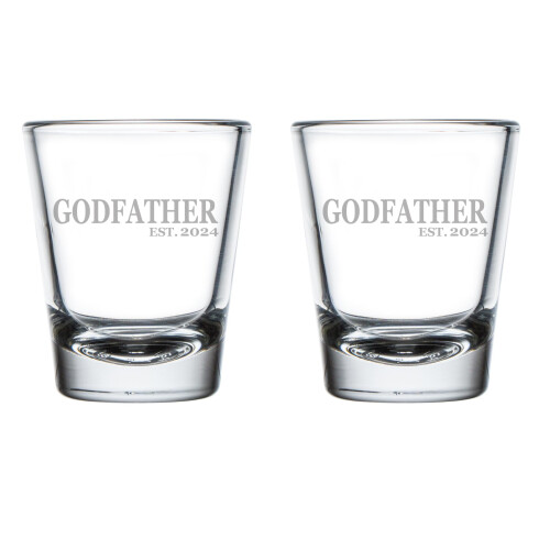 Conjunto de 2 copos de dose 1,75 oz Godfather Est2024