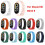 Ρυθμιζόμενο λουράκι σιλικόνης για Mi Band8 Smartwatch Βραχιόλι με ζώνη, θηλιά για 2