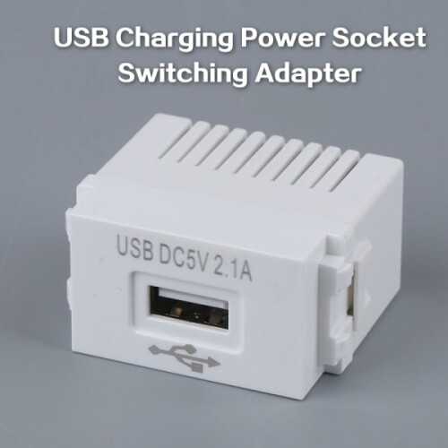 USB-Netzteilmodul 220V 5V Transformator-Schalteradapter Weiß-X73-