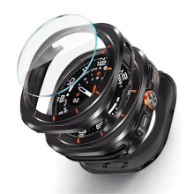 Cás Miotail Cóimhiotal Alúmanaim le Scannán atá comhoiriúnach le Samsung Galaxy Watch7Ultra47mm, Cosantóir Scáileáin & Cosaint Fráma