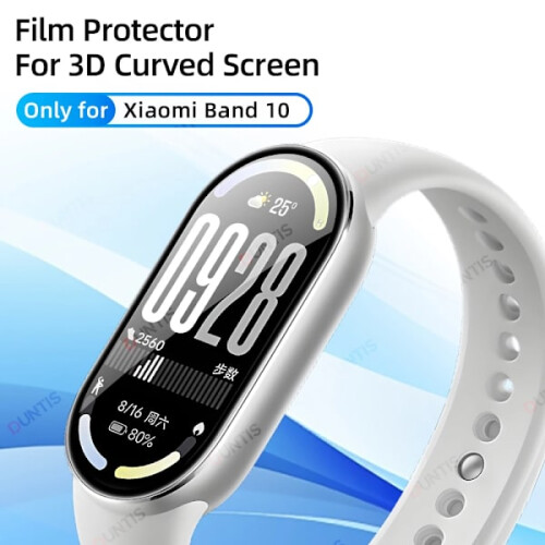 Προστατευτικό οθόνης για συμβατότητα με Xiaomi Mi Band10, 3D κυρτή μεμβράνη πλήρους 1