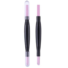Dual Ended Nail Cleaning Pen with Quartz Tip Cuticle Remover Tool for Manicure Prep