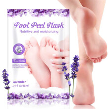 Foot Peel Mask for Dead Skin Removal, Lavender Exfoliating Foot Mask for Dry Cracked Heels, 2 Pairs