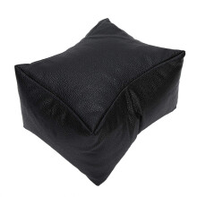 Nail Art Hand Pillow PU Leather Manicure Hand Rest Cushion Black Comfortable Easy Clean for Salon