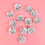 40Pièces Fleurs En Ruban Gris Couture, Décor Durable Pour Fête 4