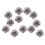 40Pièces Fleurs En Ruban Gris Couture, Décor Durable Pour Fête 9