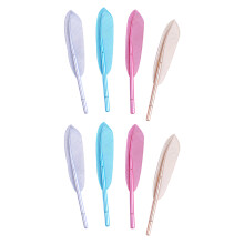 8Pièces Stylos Plumes Multicolores Créatifs Écriture Mariage