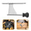 2Pcs Silver Manual Cheese with Adjustable Stainless Steel 11