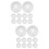 20Pièces Plaques Escutcheon Plastique Protection Décoration 7