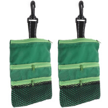 2Pièces Pochette Tee Bag Golf Multifonction En Matériau Premium