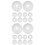 20Pièces Plaques Escutcheon Plastique Protection Décoration 5