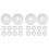 20Pièces Plaques Escutcheon Plastique Protection Décoration 2