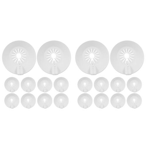20Pièces Plaques Escutcheon Plastique Protection Décoration 1