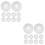 20Pièces Plaques Escutcheon Plastique Protection Décoration 6