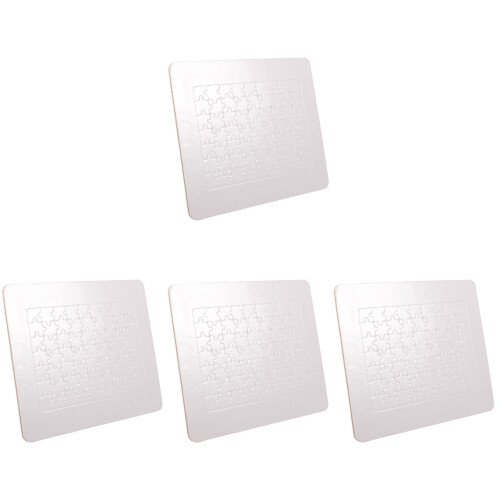 4Pièces Puzzle Bois Sublimation Thermotransfert Jeu 2
