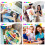 6Pcs Multi Color Learning Chart Small Color Wheel for Art Education 6