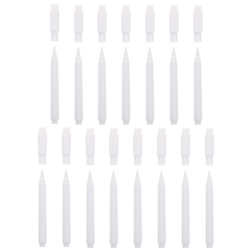60 Pcs White Chalk Pens With Brush Liquid Marker Erasable