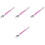 4Pcs Double-Ended Pink Baby Feeding Spoons with Storage Box 5