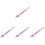 4Pcs Double-Ended Pink Baby Feeding Spoons with Storage Box 4