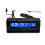 2Pcs Vehicle Hour Clock with Temperature and Voltage Display Black 10