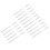 60 Pcs White Chalk Pens With Brush Liquid Marker Erasable 2