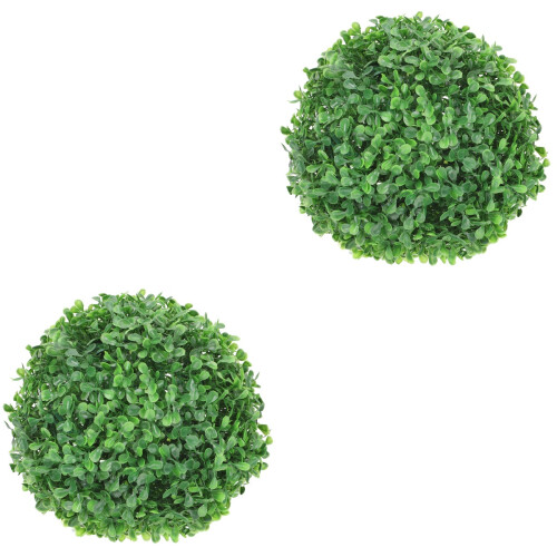 2pcs Plastic Topiary Ball Artificial Grass Party Home Decor 2