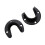 2 Pack Oval Rod End Supports Stainless Steel Closet Pole Socket Rob 9