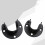 2 Pack Oval Rod End Supports Stainless Steel Closet Pole Socket Rob 11