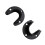 2 Pack Oval Rod End Supports Stainless Steel Closet Pole Socket Rob 7