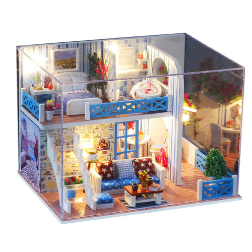 2 Sets DIY Sea Theme Model House Toy