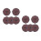 10Pcs Grey Plastic Sprayer Lid for Garden Use Leakproof Spiral Cap 6