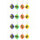2 Pcs Keyring Measuring Tape Retractable Measure Holder Mini Tapeline 8