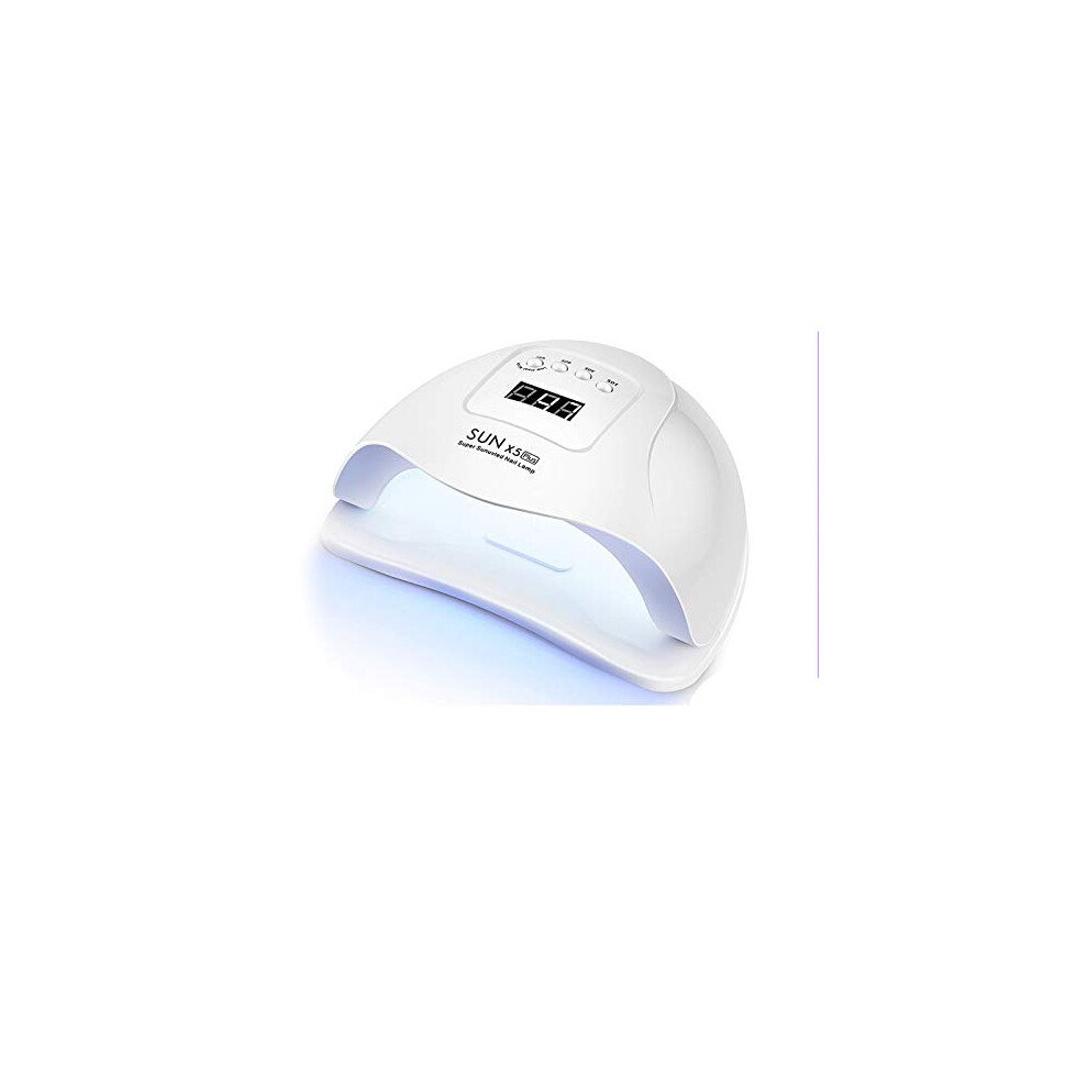 80W UV LED Nail Lamp for Gel Polish with Fast Curing, Dual Wavelength LEDs and Timer Modes