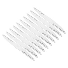30 Pcs Willow Leaf Shaped Wood Nail Files For Manicure Pedicure