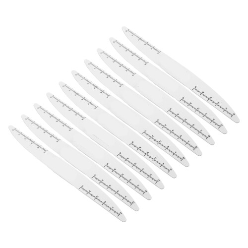 30 Pcs Willow Leaf Shaped Wood Nail Files For Manicure Pedicure