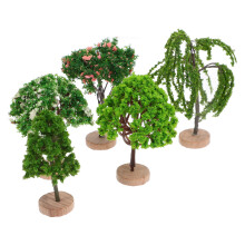 25 Pcs Miniature Street Trees Models Green Scenery Landscape