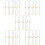 80Pcs Multi Hot Roller Clips Replacement for Hair Styling Secure Hold 10