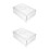 2Pcs Stackable Refrigerator Organizer Drawer Pull Out Fridge Bin 6