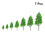 14 Pcs Plastic Poplar Tree Models For Garden Landscape Diy Scenery 8