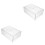 2Pcs Stackable Refrigerator Organizer Drawer Pull Out Fridge Bin 4