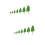 14 Pcs Plastic Poplar Tree Models For Garden Landscape Diy Scenery 7