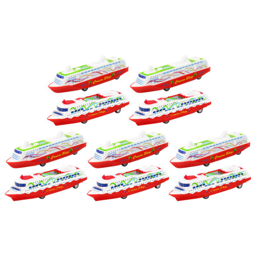 30 Pcs Plastic Pull Back Cruise Ship Toy For Toddlers 1