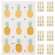 30Pcs Multi-Color Cartoon Pineapple Body Stickers Waterproof for Kids