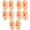 10 Pcs Silicone Ear Models For Ear Piercing Practice 7